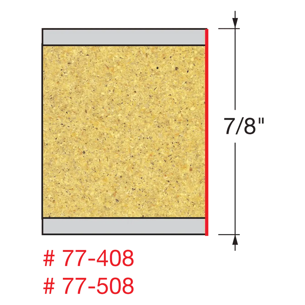 1/2" x 7/8" Two Flute Mortise Compression Bit