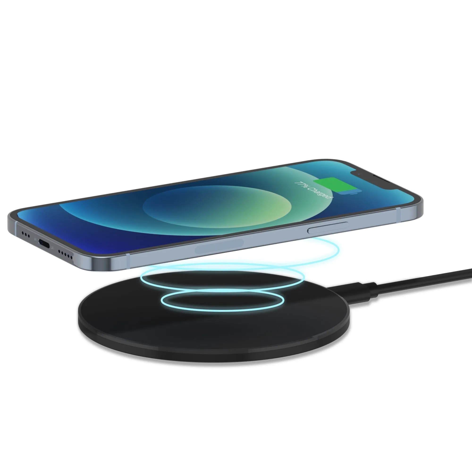 15W Qi Wireless Charging Pad with AC - Black