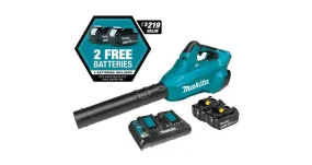 2020 Makita 18V X2 (36V) LXT® Brushless Blower Kit with 4 Batteries (XBU02PT1)