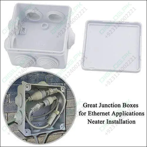 ABS Plastic Junction Box Universal Electrical Project Enclosure 100x100x65mm