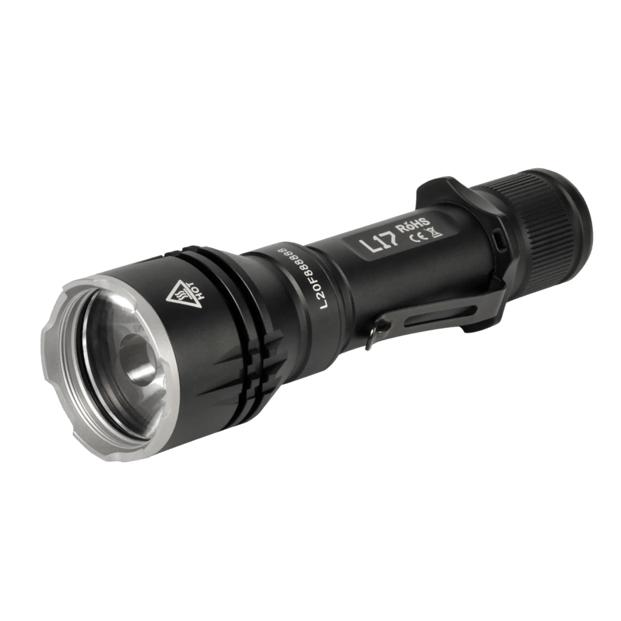 Acebeam L17 Tactical Flashlight with White, Green, Red LED Light, with USB Rechargeable 18650 Battery