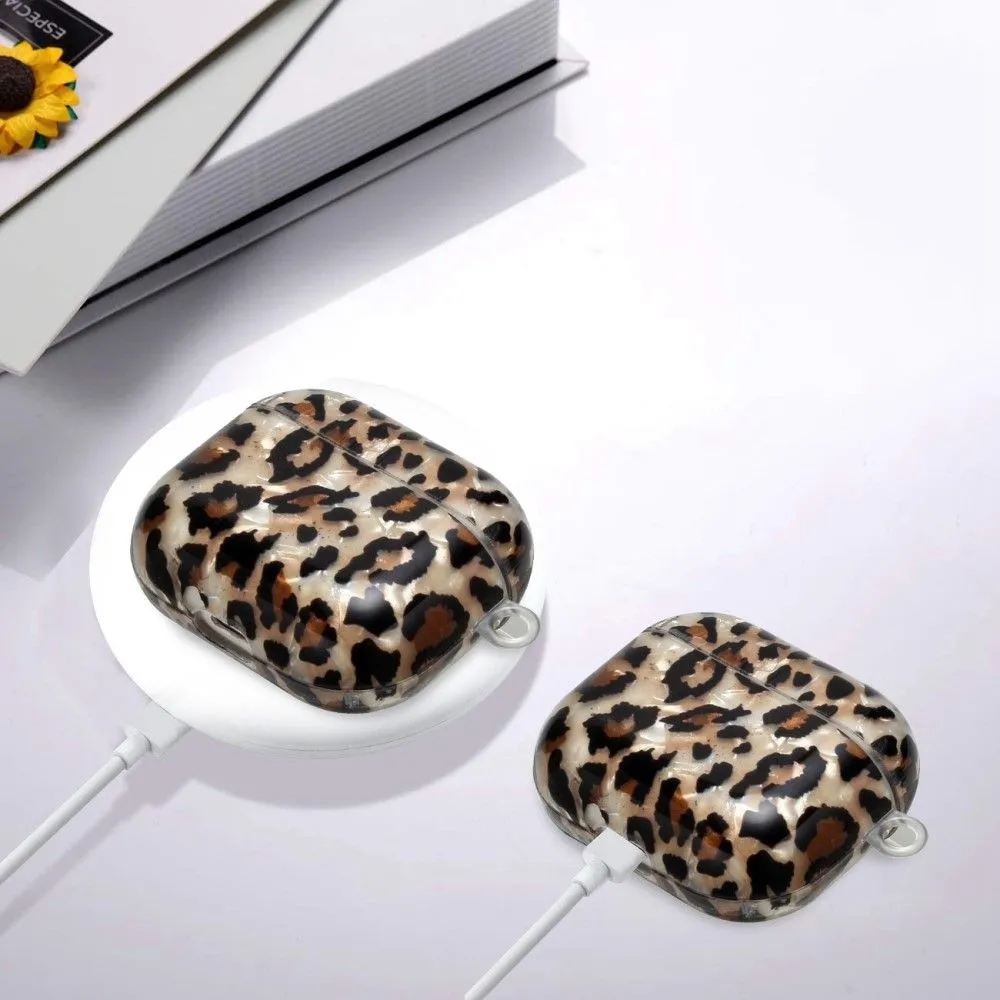 AirPods 3 pattern printing case with lanyard - Leopard