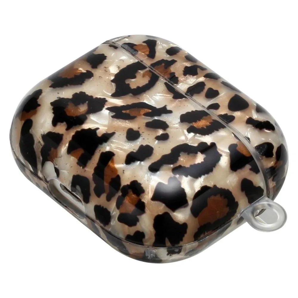 AirPods 3 pattern printing case with lanyard - Leopard