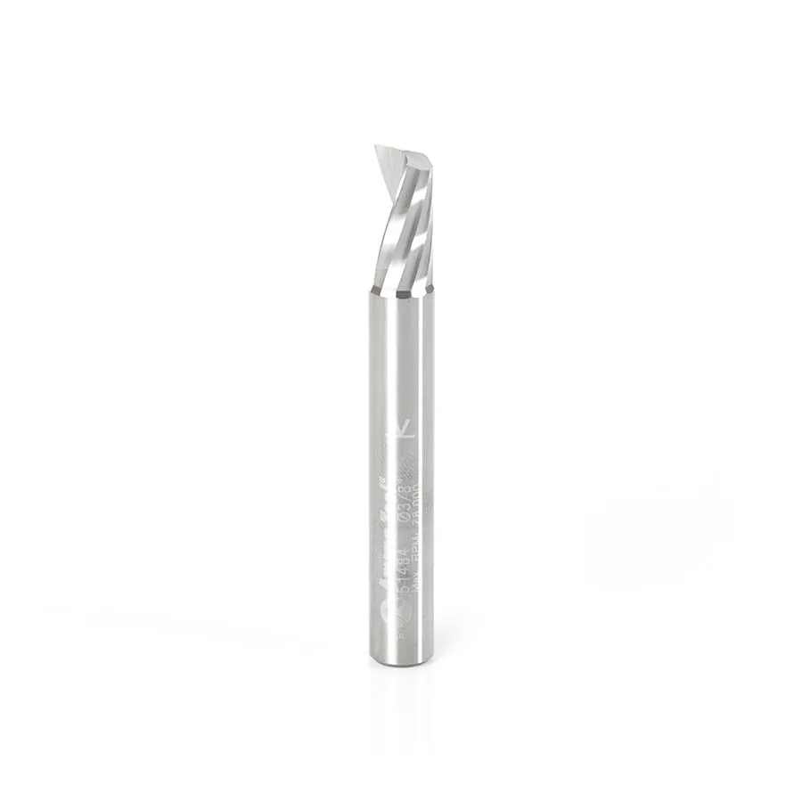 Aluminum Spiral 'O' Flute Up-Cut CNC Router Bit | 3⁄8 Dia x 3⁄4 x 1⁄2 Shank x 3" Long | 51484 | 738685951484