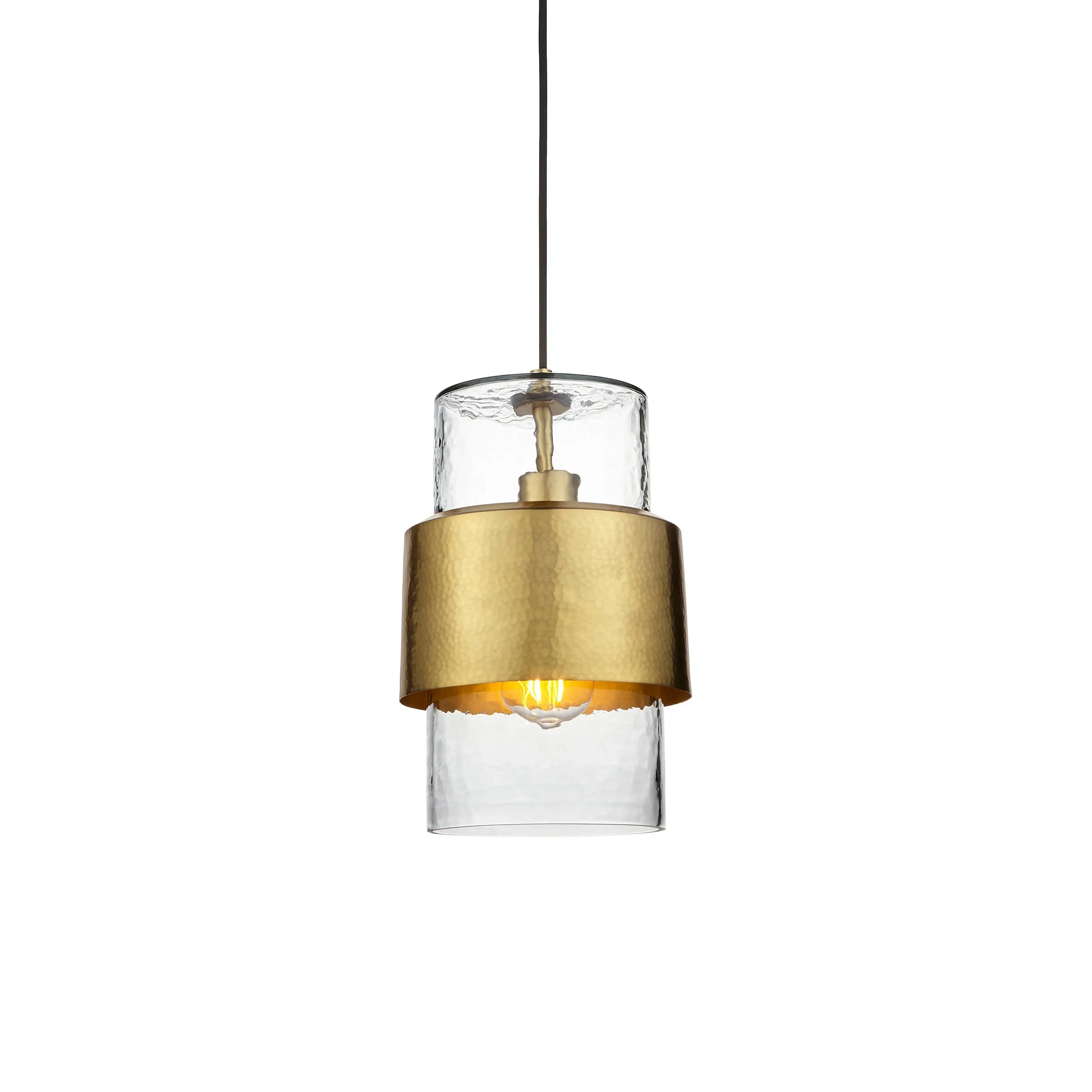 Amos Cattelan Pendant Hammered Brass