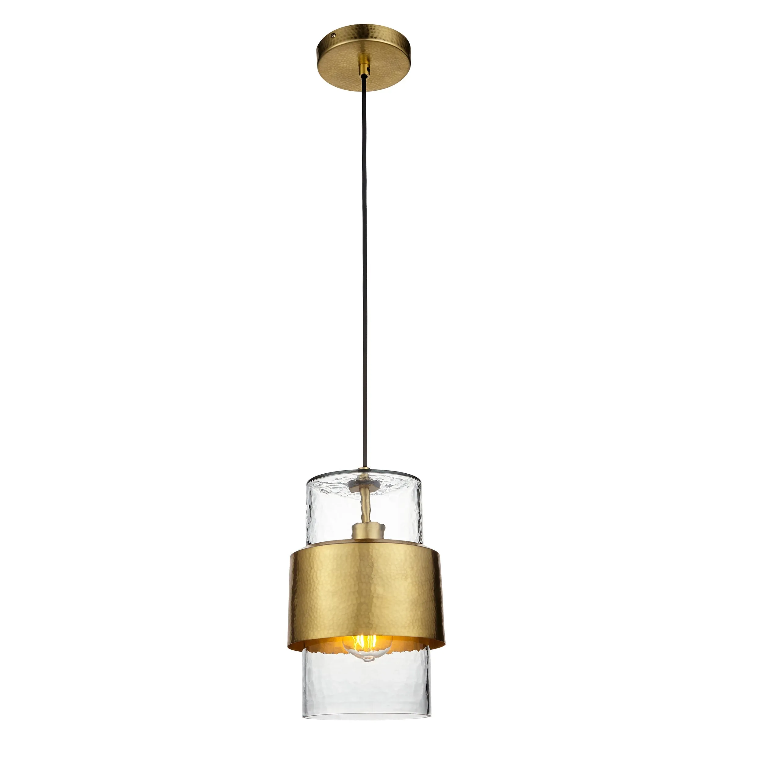 Amos Cattelan Pendant Hammered Brass