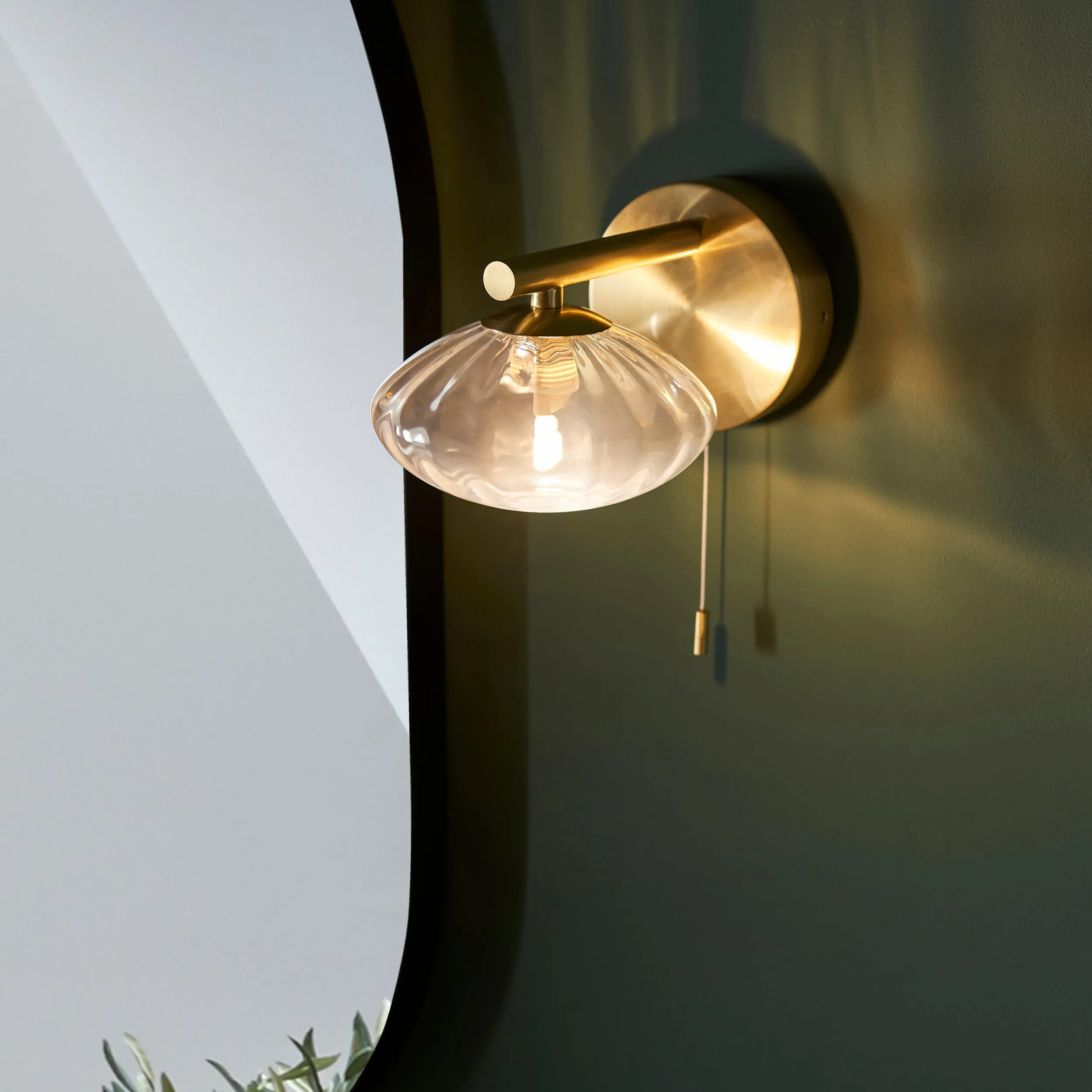 Amos Kuiper Bathroom Wall Light Satin Brass