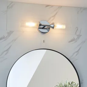 Amos Pluto Double Bathroom Wall Light Chrome