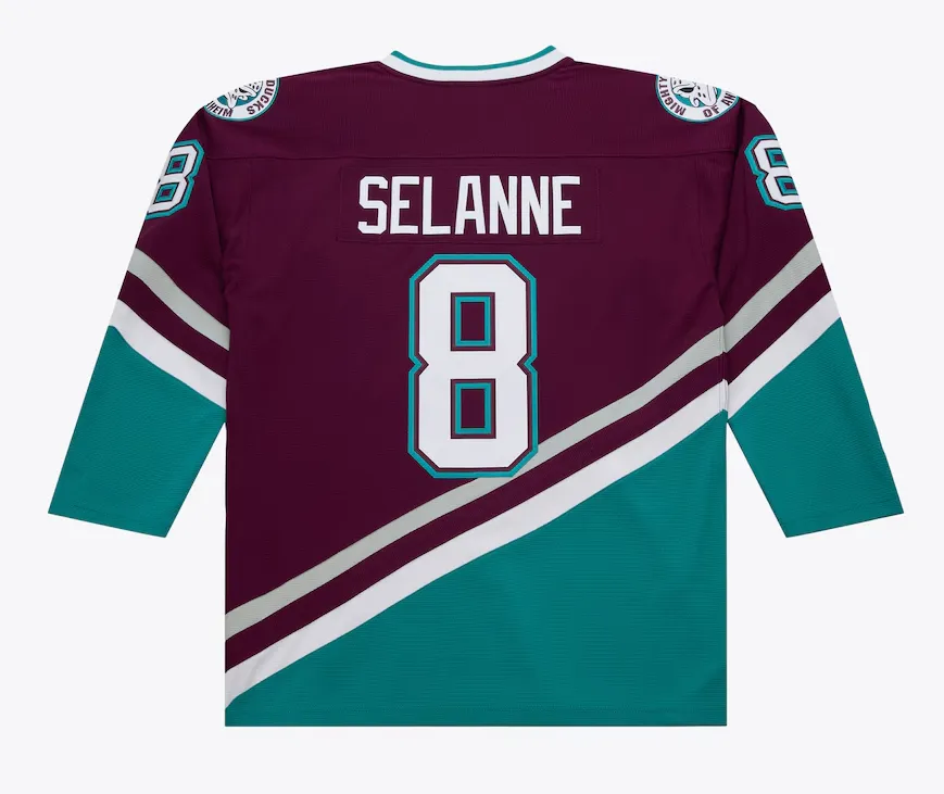 Anaheim Ducks Teemu Selanne Purple 1996/97 Power Play Player Jersey