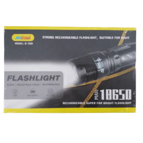 ANDOWL RECHARGEABLE NIGHT FLASHLIGHT:Q-5101