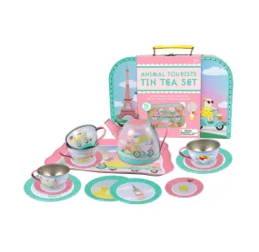 Animal Tourists Tin Tea Set