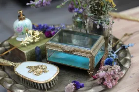 Antique Turquoise Jewelry Box