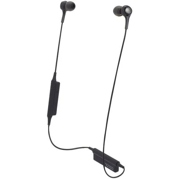 Audio-Technica ATH-CK200BTBK ATH-CK200BT Bluetooth In-Ear Headphones with Microphone (Black)