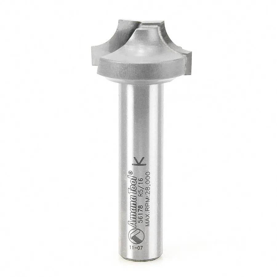 Beading Groove Router Bit | 5⁄16 Radius x 1 1⁄8 Dia x 9⁄16 x 1⁄2" Shank | 56178 | 738685561782