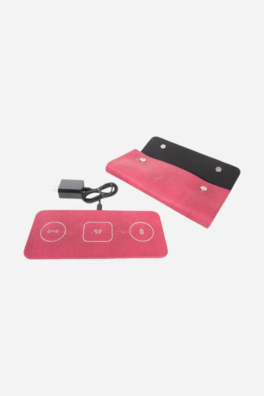 BROUK & CO. Ace 3-In-1 Wireless Charging Pad Fuschia