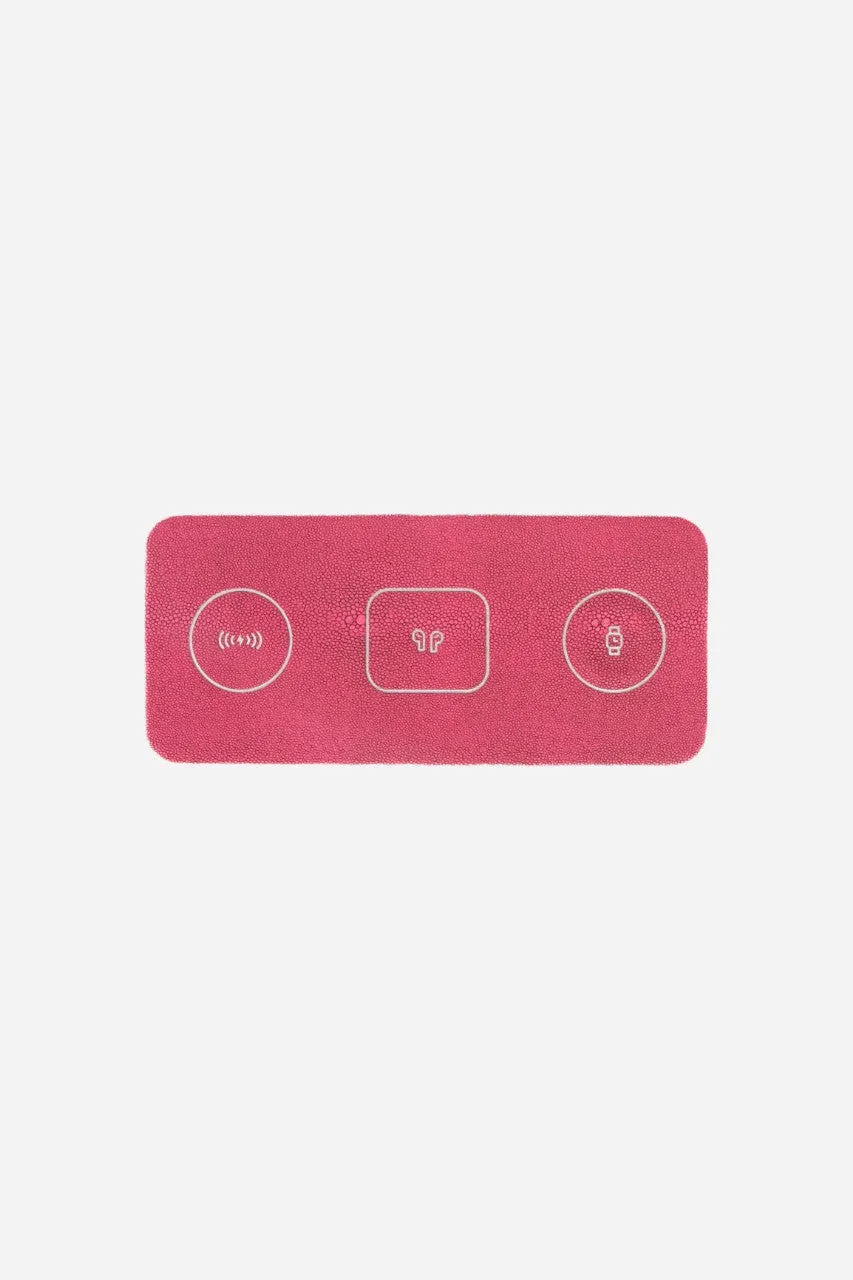 BROUK & CO. Ace 3-In-1 Wireless Charging Pad Fuschia