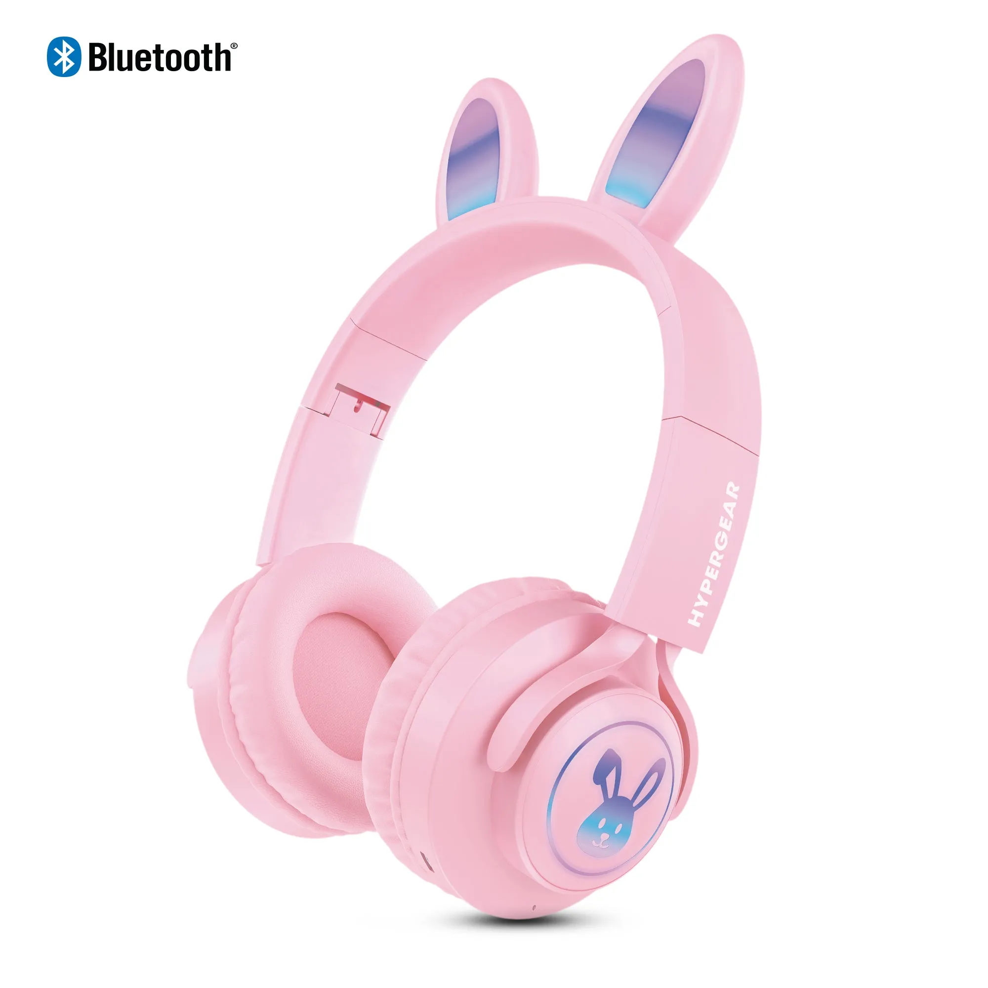 Bunny Tracks Wireless Light-Up Headphones | Pink