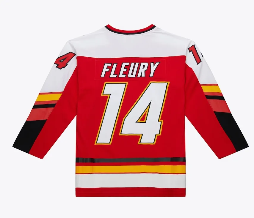 Calgary Flames Theoren Fleury Red 1994/95 Power Play Player Jersey