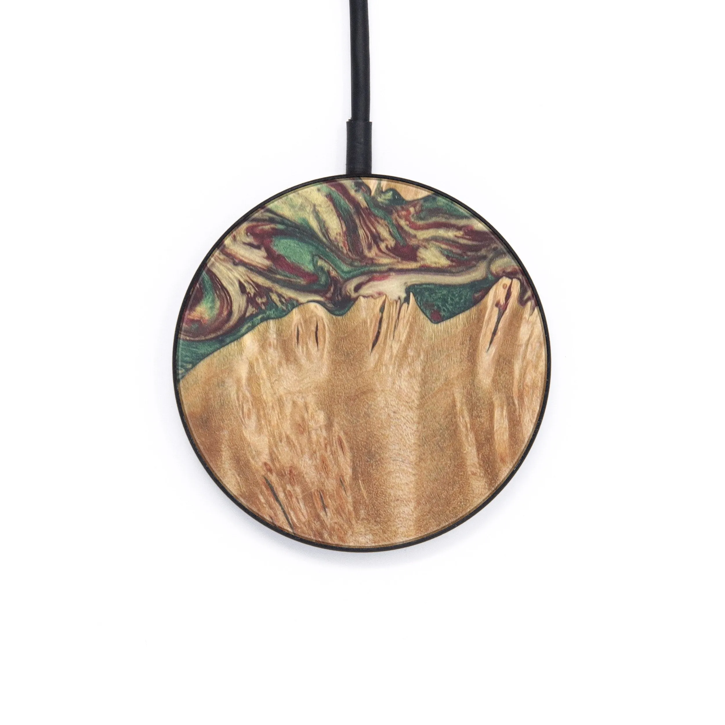 Circle Wood Resin Wireless Charger - Annie (Artist Pick, 607081)