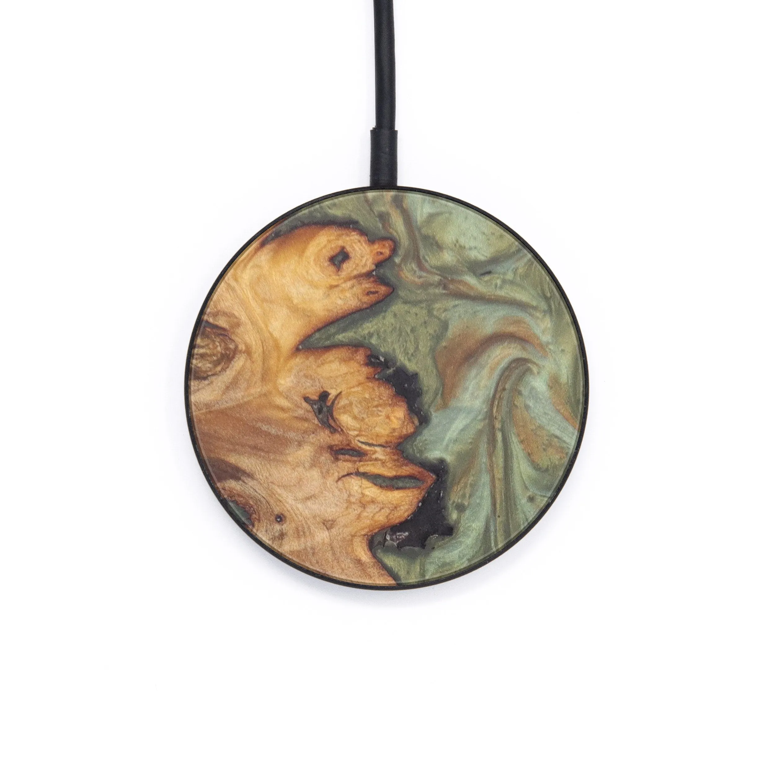 Circle Wood Resin Wireless Charger - Cark (Artist Pick, 607041)