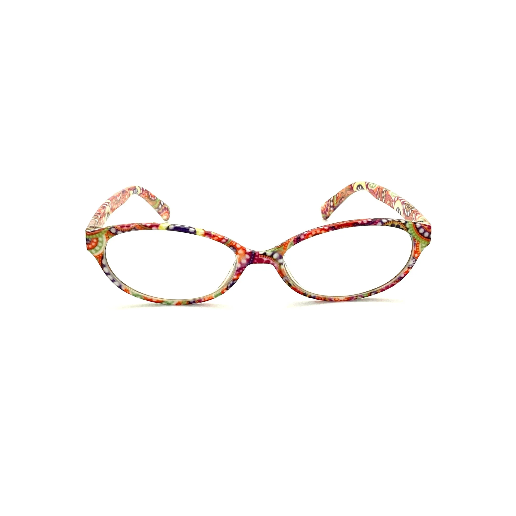 Colorful Retro Readers Oval Frame With Matching Case