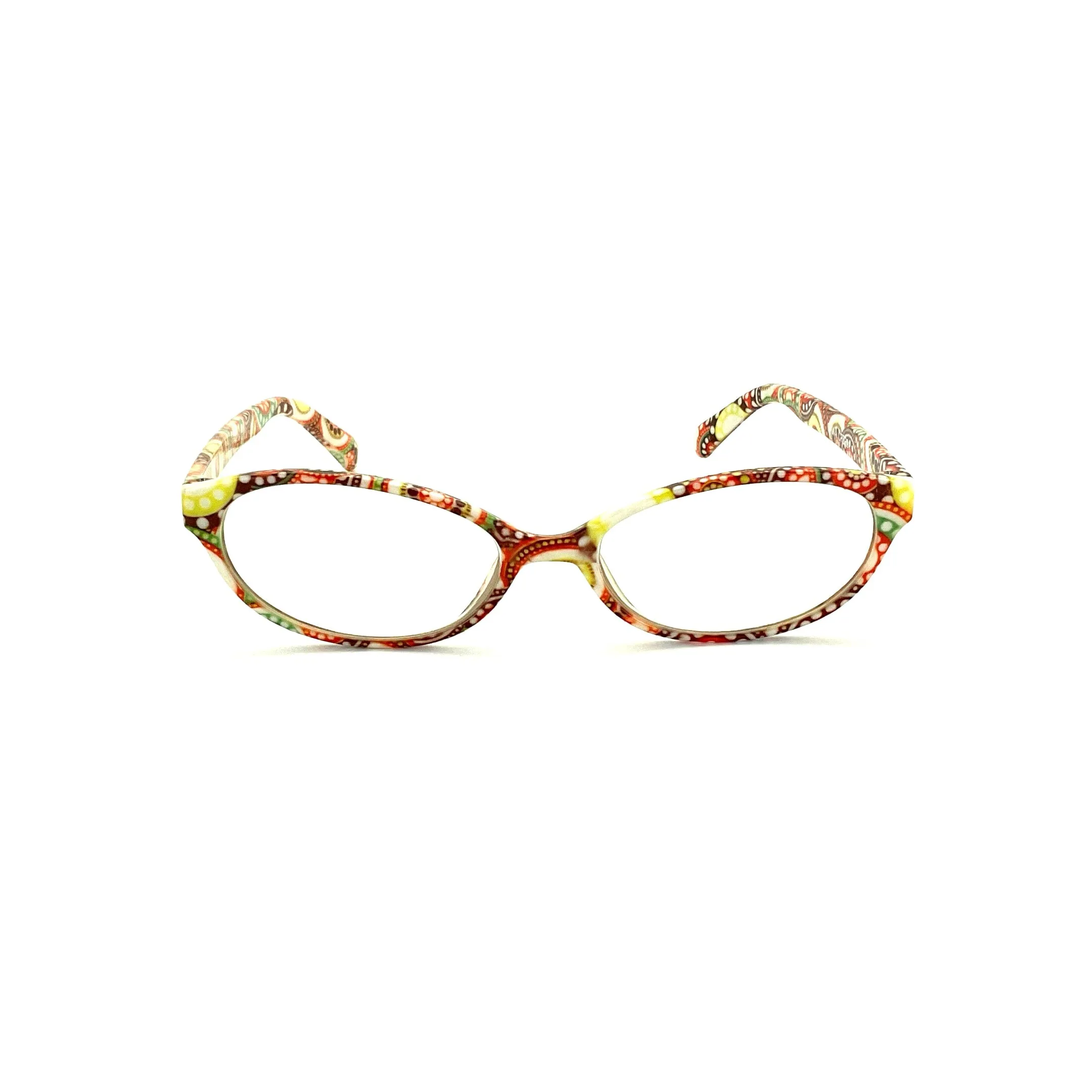 Colorful Retro Readers Oval Frame With Matching Case