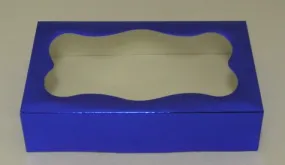 Cookie Box 1Lb Blue Foil