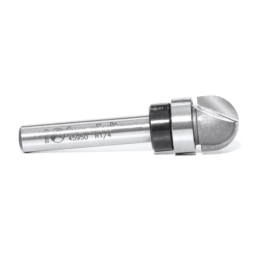 Core Box Router Bit | 1⁄4 Radius x 1⁄2 Dia x 3⁄8 x 1⁄4"Shank with Upper BB | 45950 | 738685859506