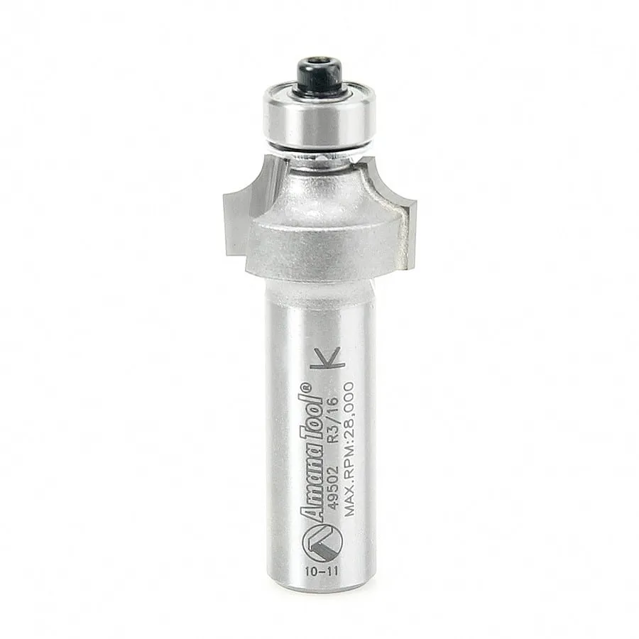 Corner Rounding Router Bit | 3⁄16 Radius x 7⁄8 Dia x 1⁄2 x 1⁄2"Shank | 49502 | 738685895023