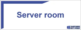 Door Sign - Server Room