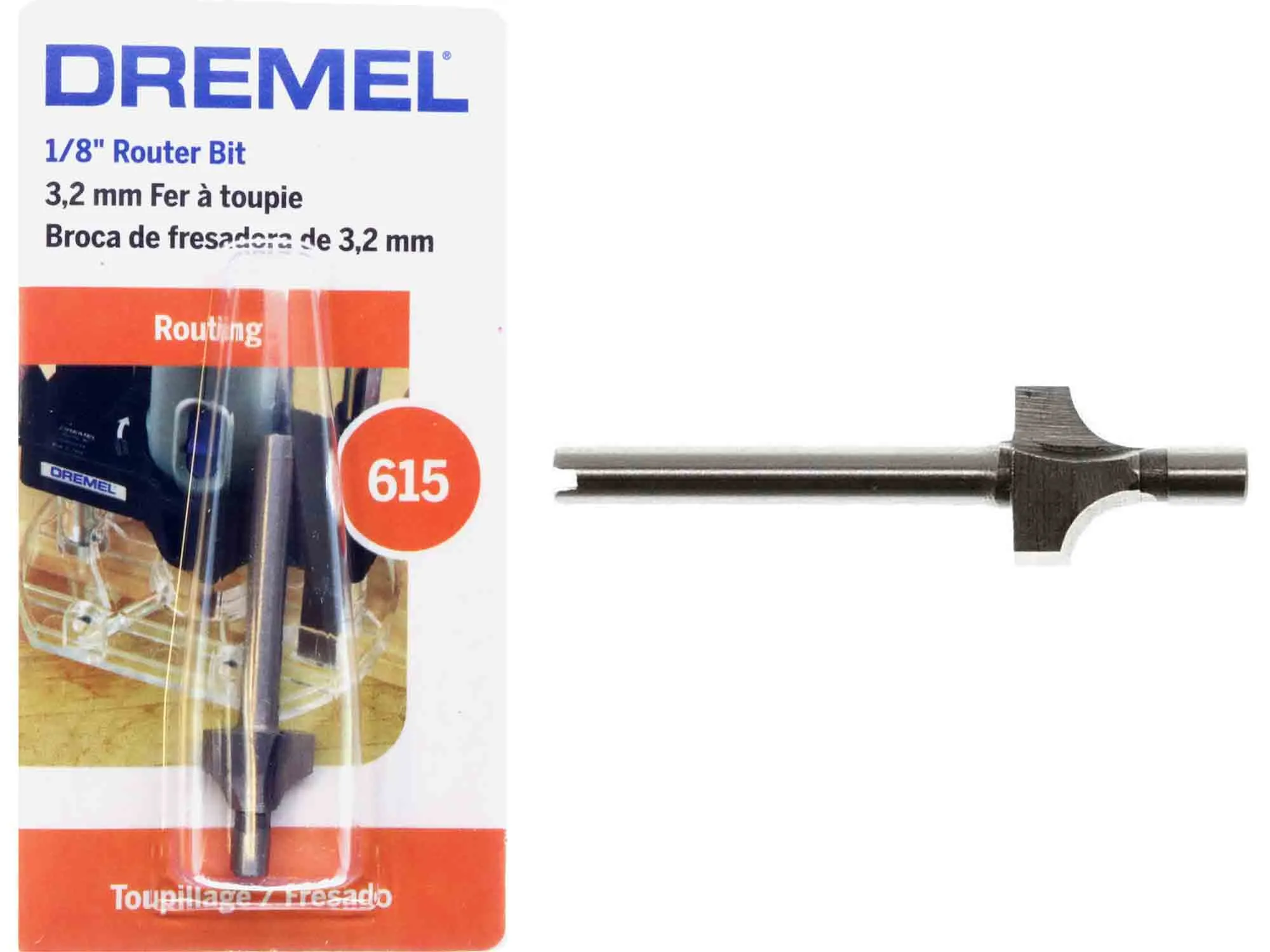 Dremel 615 - 1/8 inch CORNER ROUNDING Router Bit