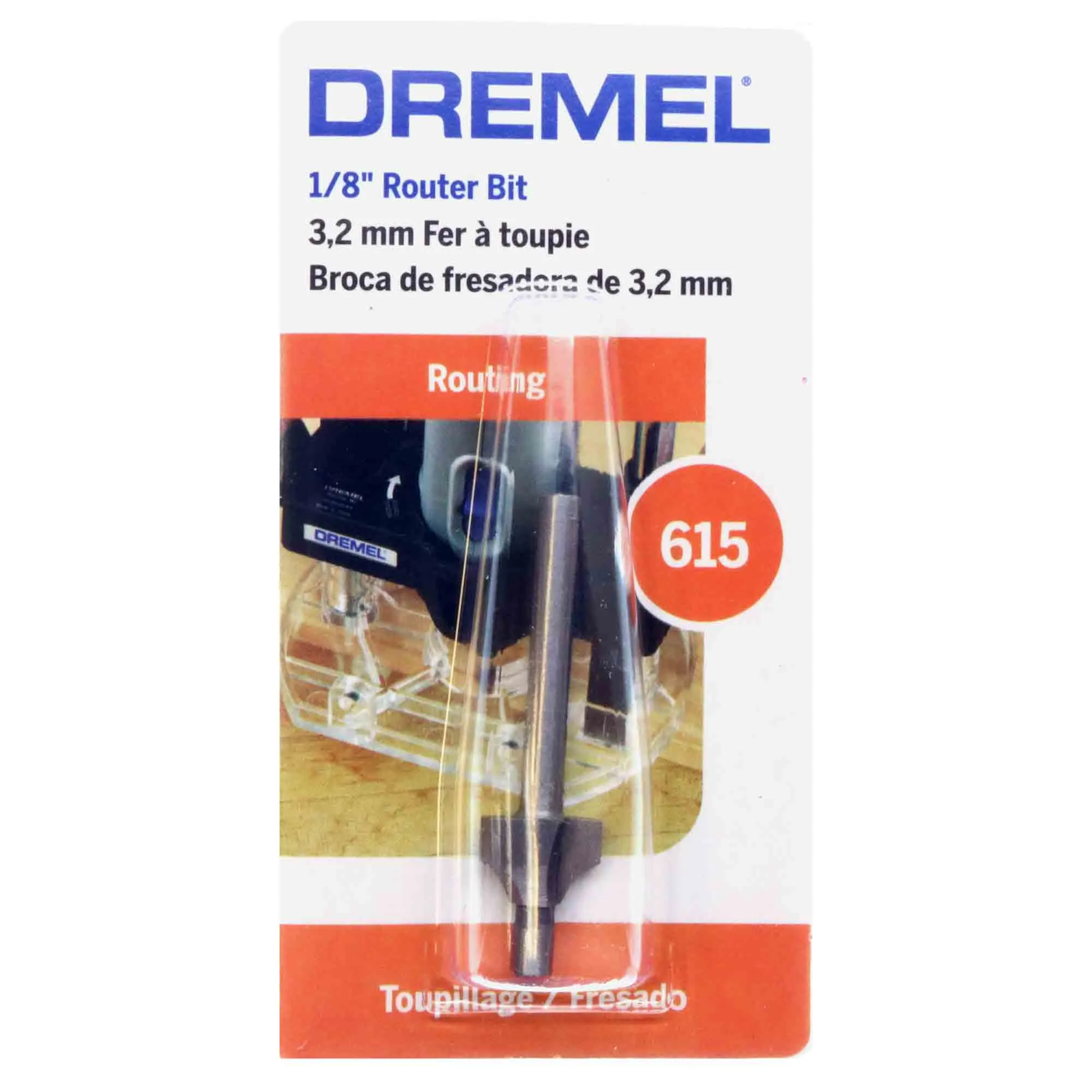 Dremel 615 - 1/8 inch CORNER ROUNDING Router Bit