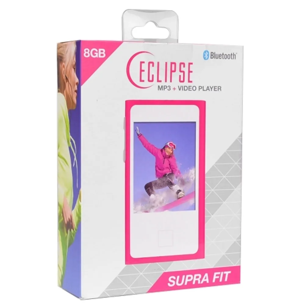 Eclipse Supra Fit 8GB USB 2.0 Touchscreen Digital Music/Video Player w/Camera & 2.8 LCD (Pink)