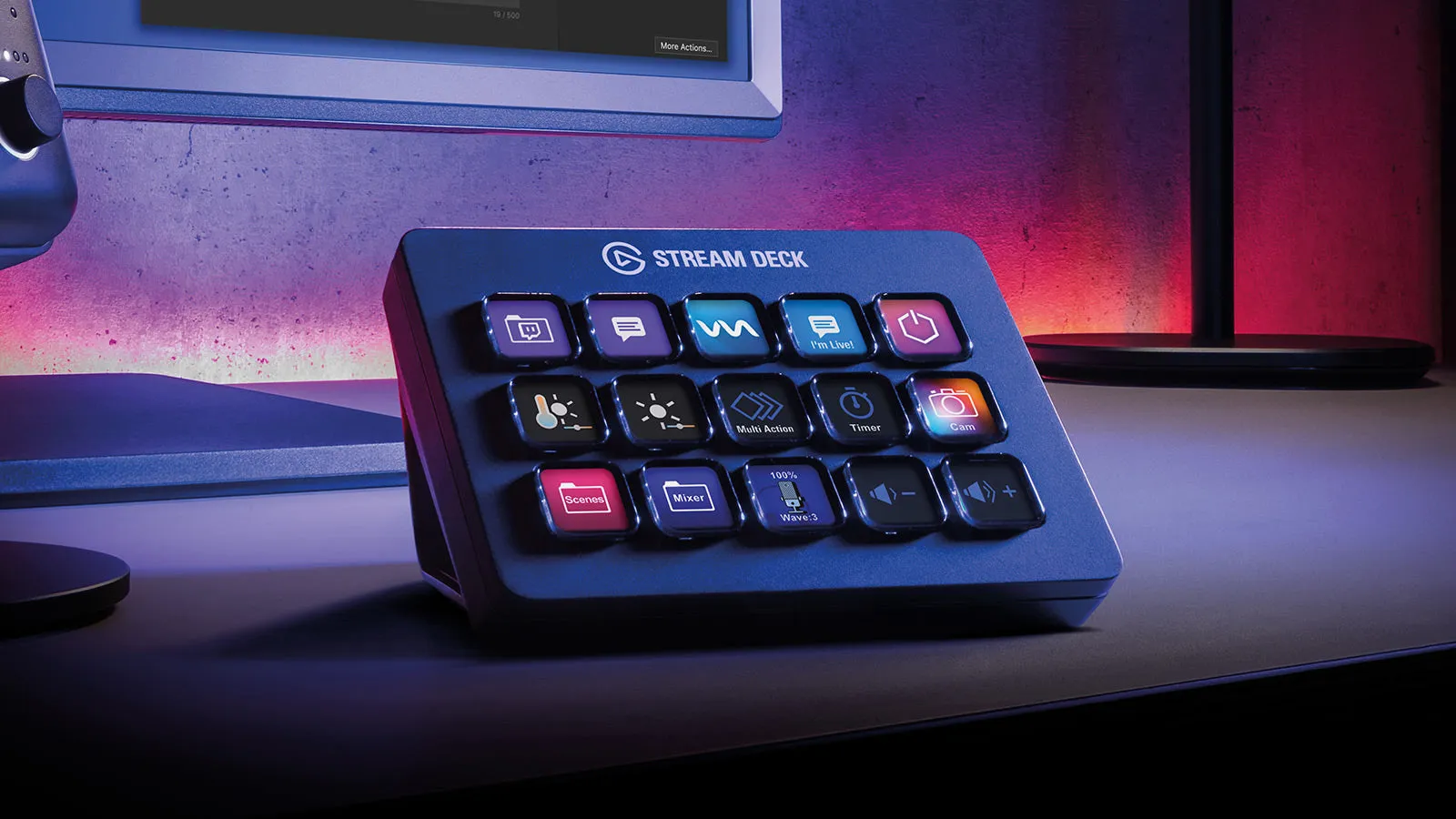 Elgato Stream Deck MK.2: 15 LCD Keys and Adjustable Stand