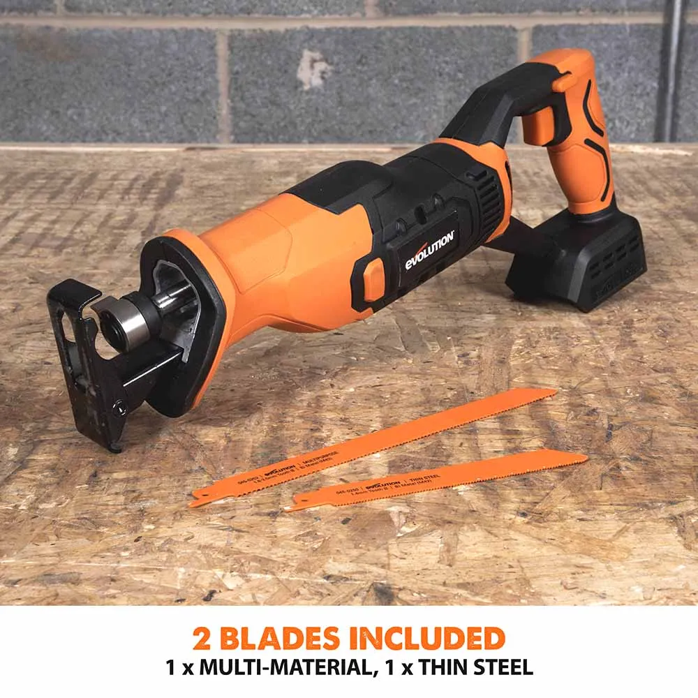 Evolution Cordless R150RCP-Li Reciprocating Saw 18v Li-Ion EXT Inc Multi-Material Blades (Promo)