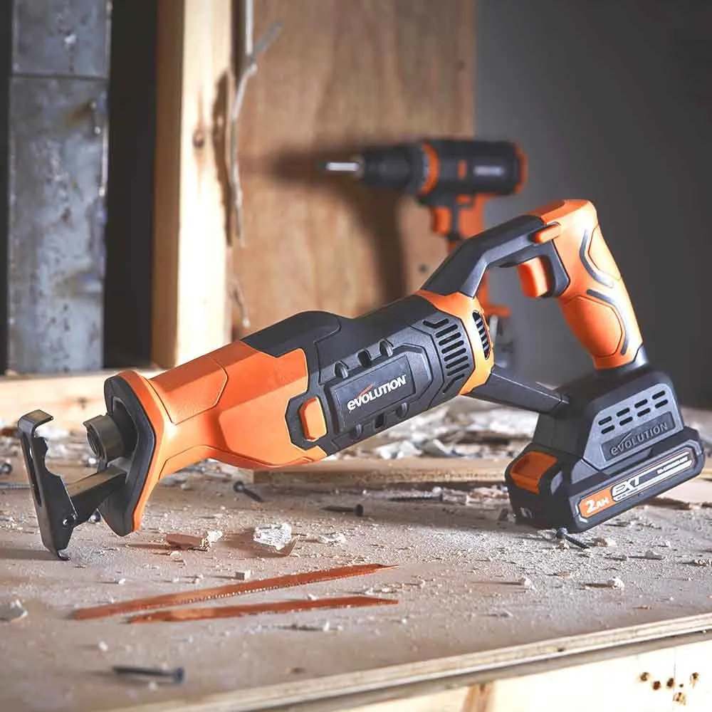 Evolution Cordless R150RCP-Li Reciprocating Saw 18v Li-Ion EXT Inc Multi-Material Blades (Promo)