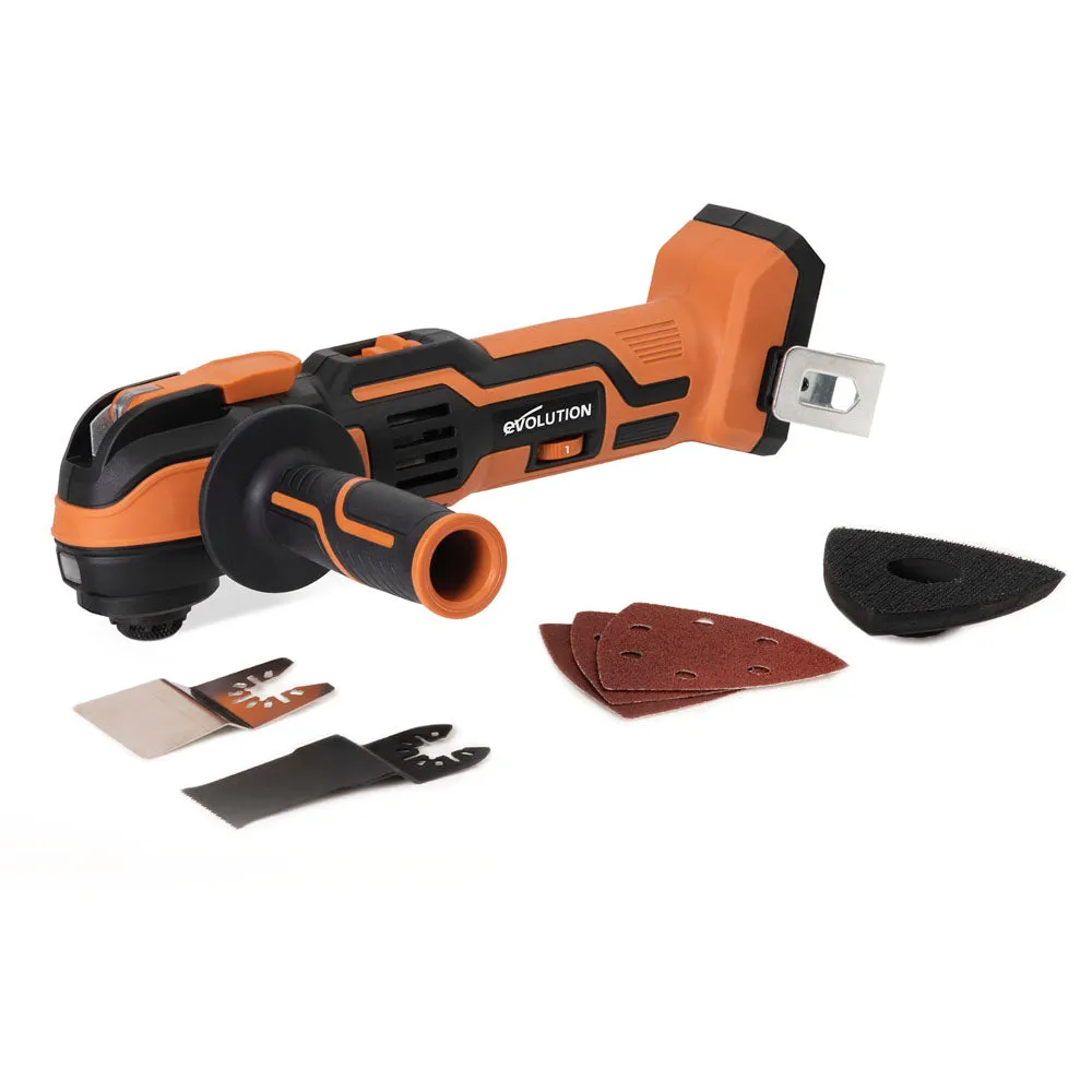 Evolution Cordless R18MLT-Li Multi-Tool 18v Li-Ion EXT With Accessory Kit