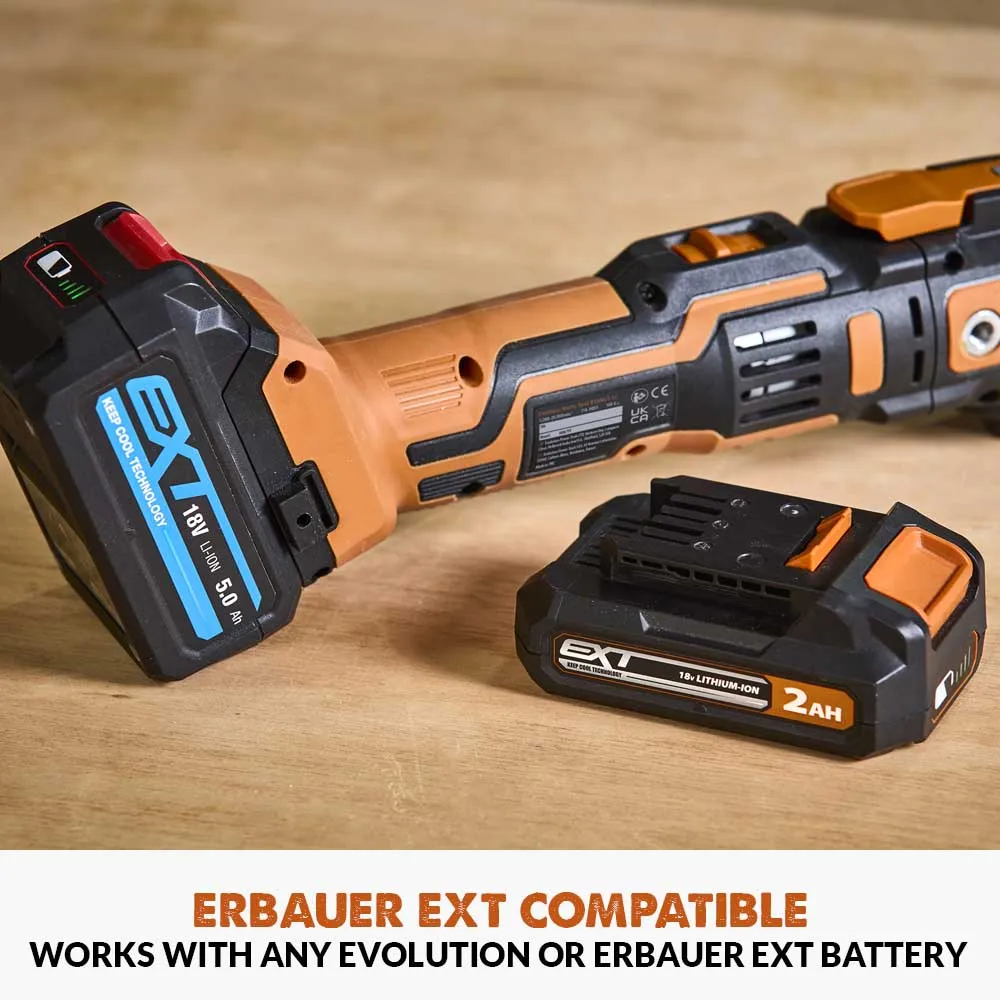 Evolution Cordless R18MLT-Li Multi-Tool 18v Li-Ion EXT With Accessory Kit