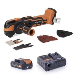 Evolution Cordless R18MLT-Li Multi-Tool 18v Li-Ion EXT With Accessory Kit