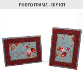 Fabric photo frame DIY kit, cartonnage kit 159, Online instructions included