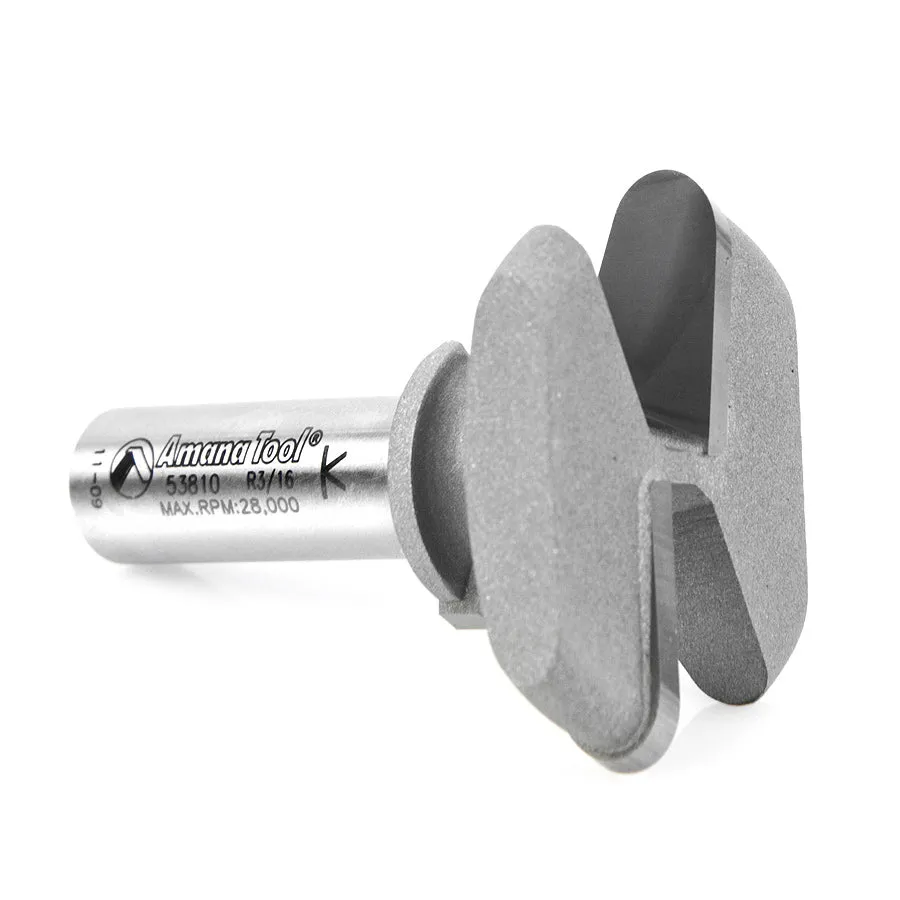 Finger Grip Router Bit | 3⁄32 x 3⁄16 Radius x 1 3⁄4 Dia x 13⁄16 x 1⁄2" Shank | 53810 | 738685938102