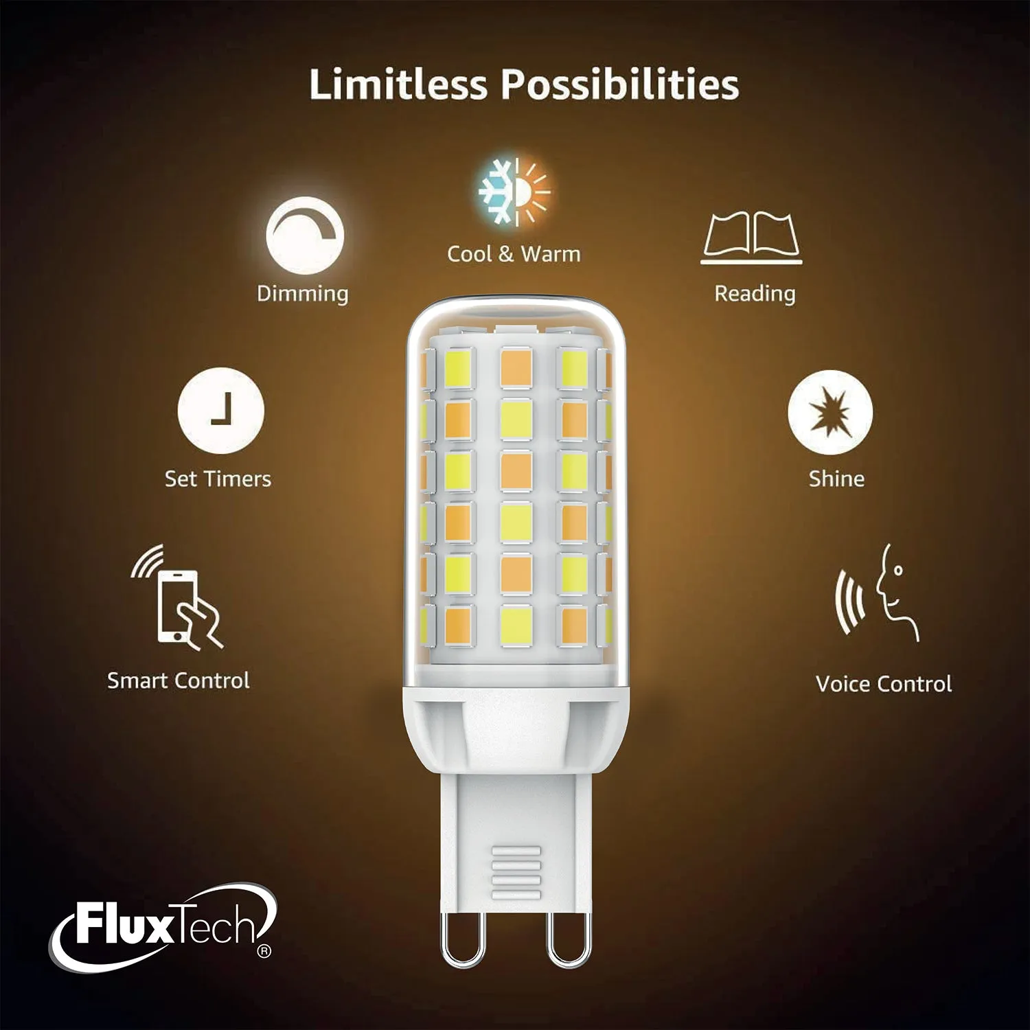 FluxTech - WiFi Smart Dimmable CCT Colour G9 Bulb