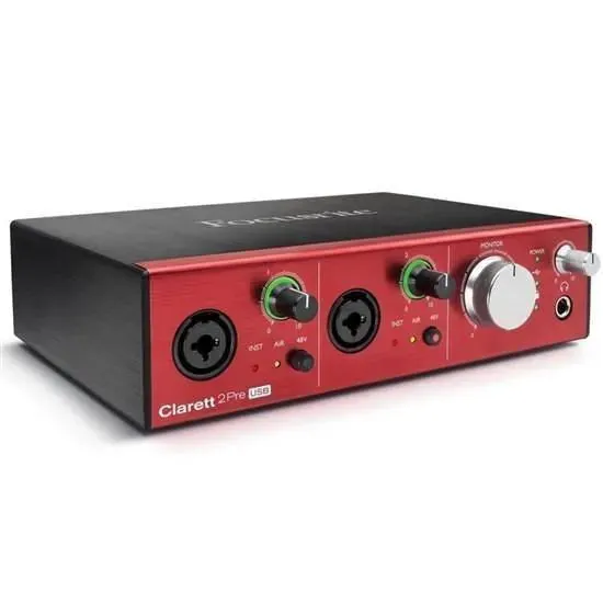 Focusrite - Clarett 2Pre USB 10-In 4-Out Audio Interface