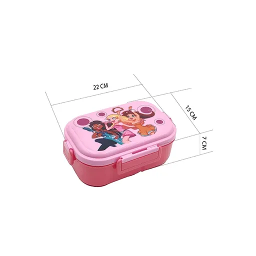 Galoof Pink Pop Star-Printed Lunch Box for School Kids