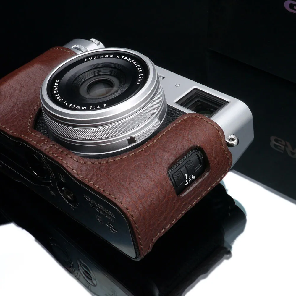 Gariz HG-X100VIBR Brown Leather Camera Half Case for Fujifilm X100VI