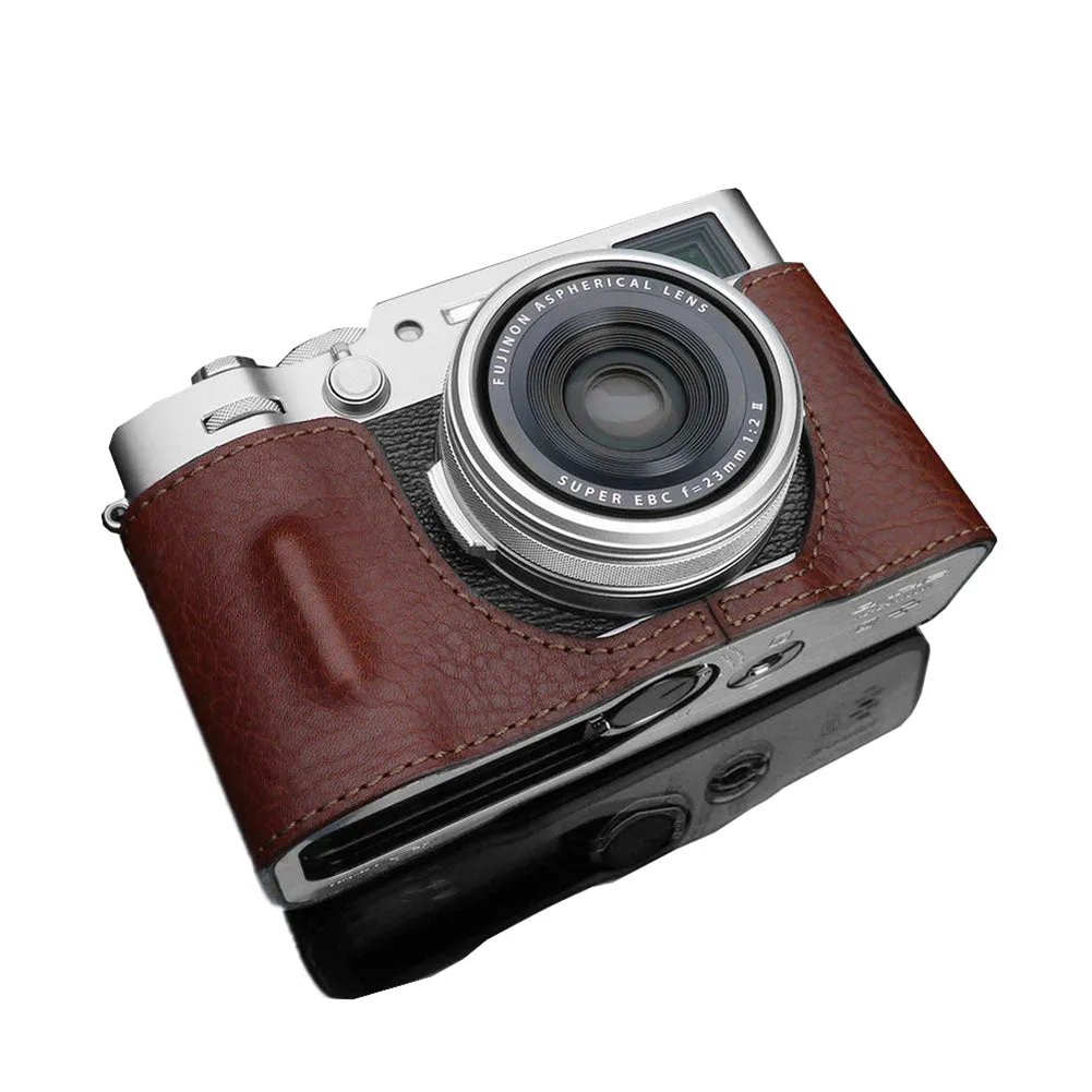 Gariz HG-X100VIBR Brown Leather Camera Half Case for Fujifilm X100VI