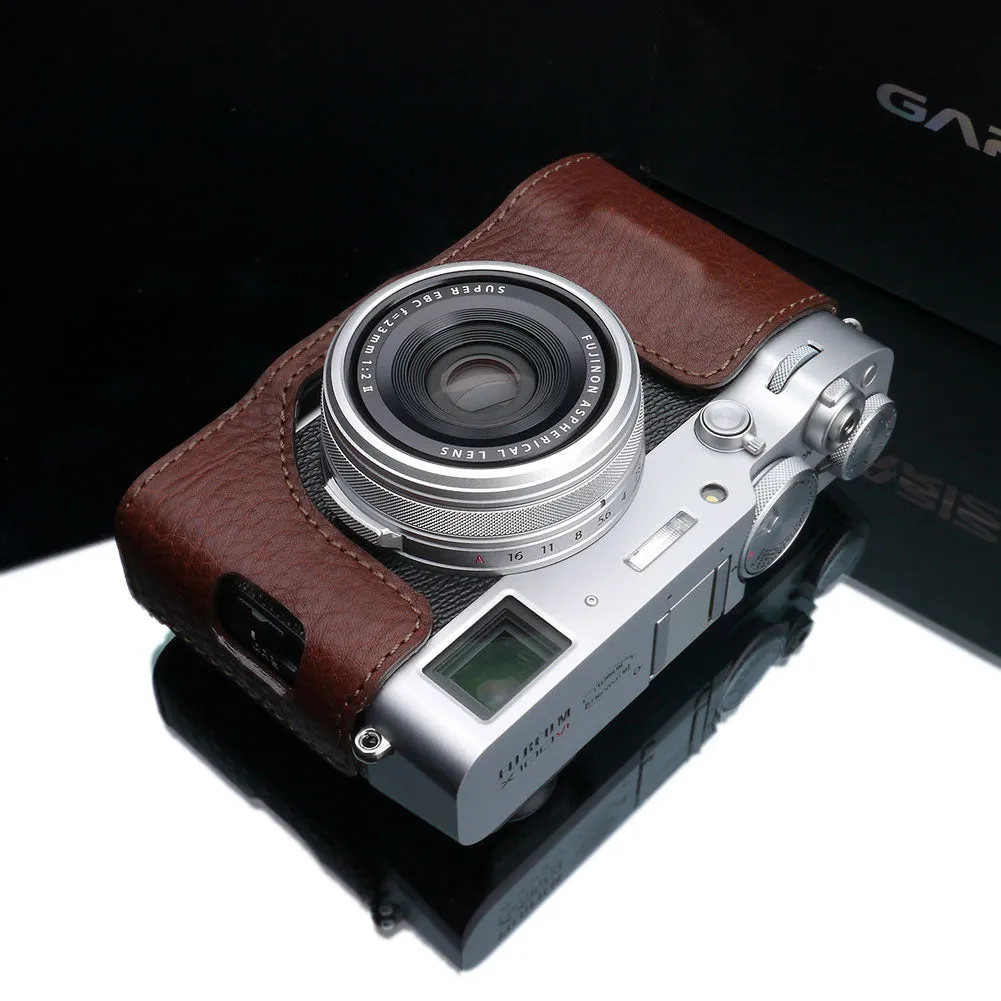 Gariz HG-X100VIBR Brown Leather Camera Half Case for Fujifilm X100VI