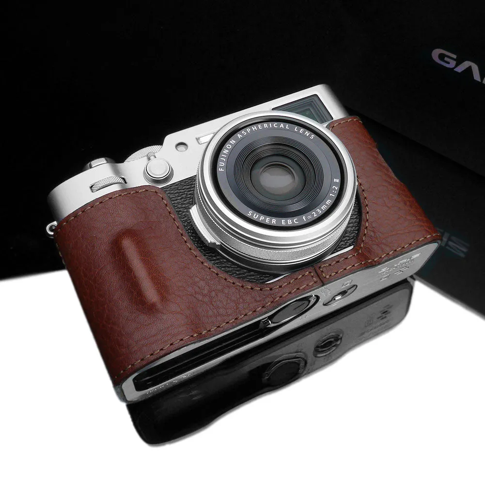 Gariz HG-X100VIBR Brown Leather Camera Half Case for Fujifilm X100VI