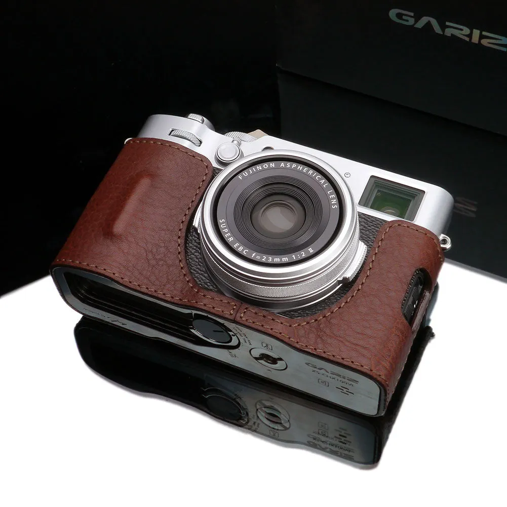 Gariz HG-X100VIBR Brown Leather Camera Half Case for Fujifilm X100VI