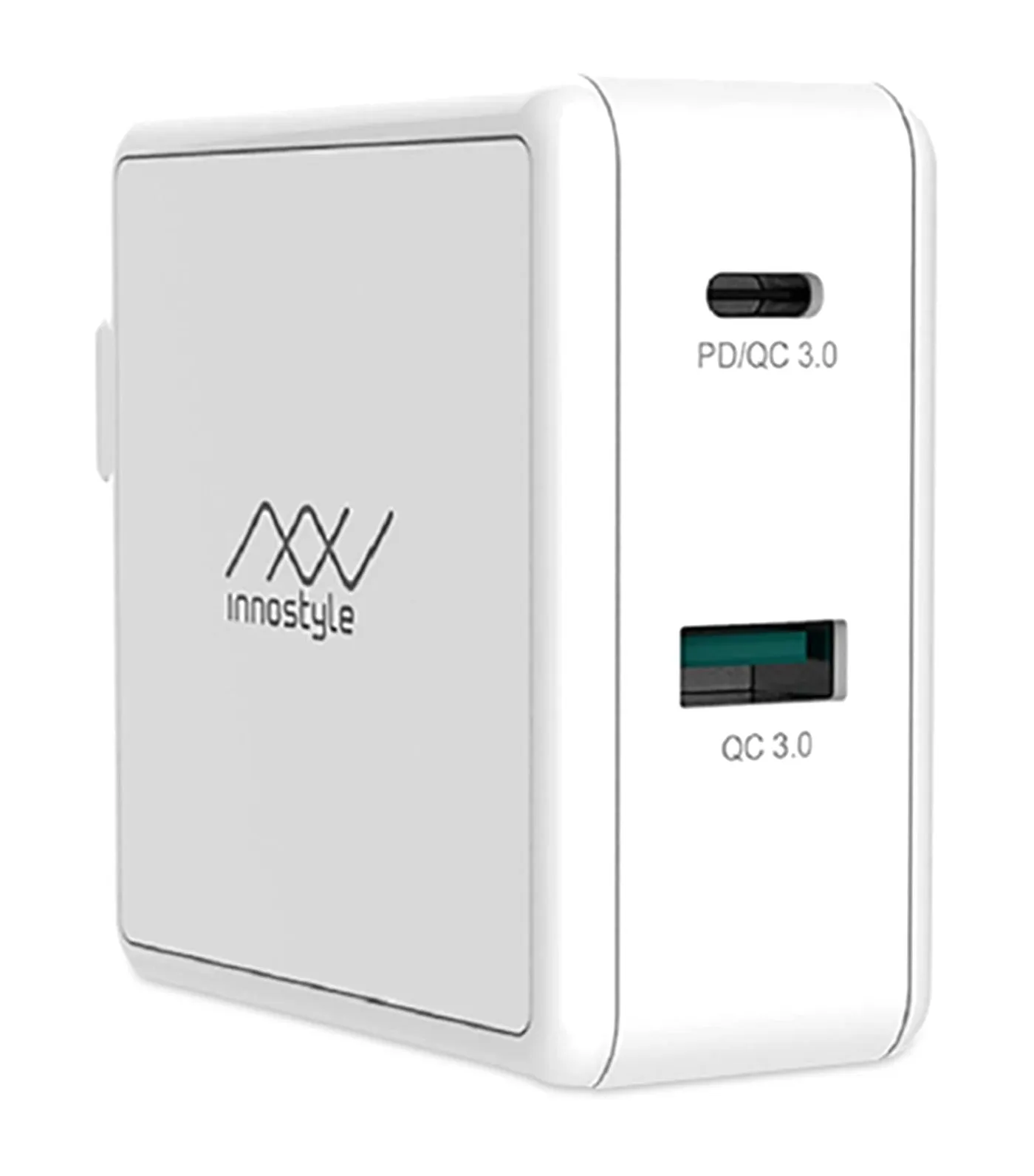 GoMax 2-Port PD/QC USB-C Charger 49.5W White